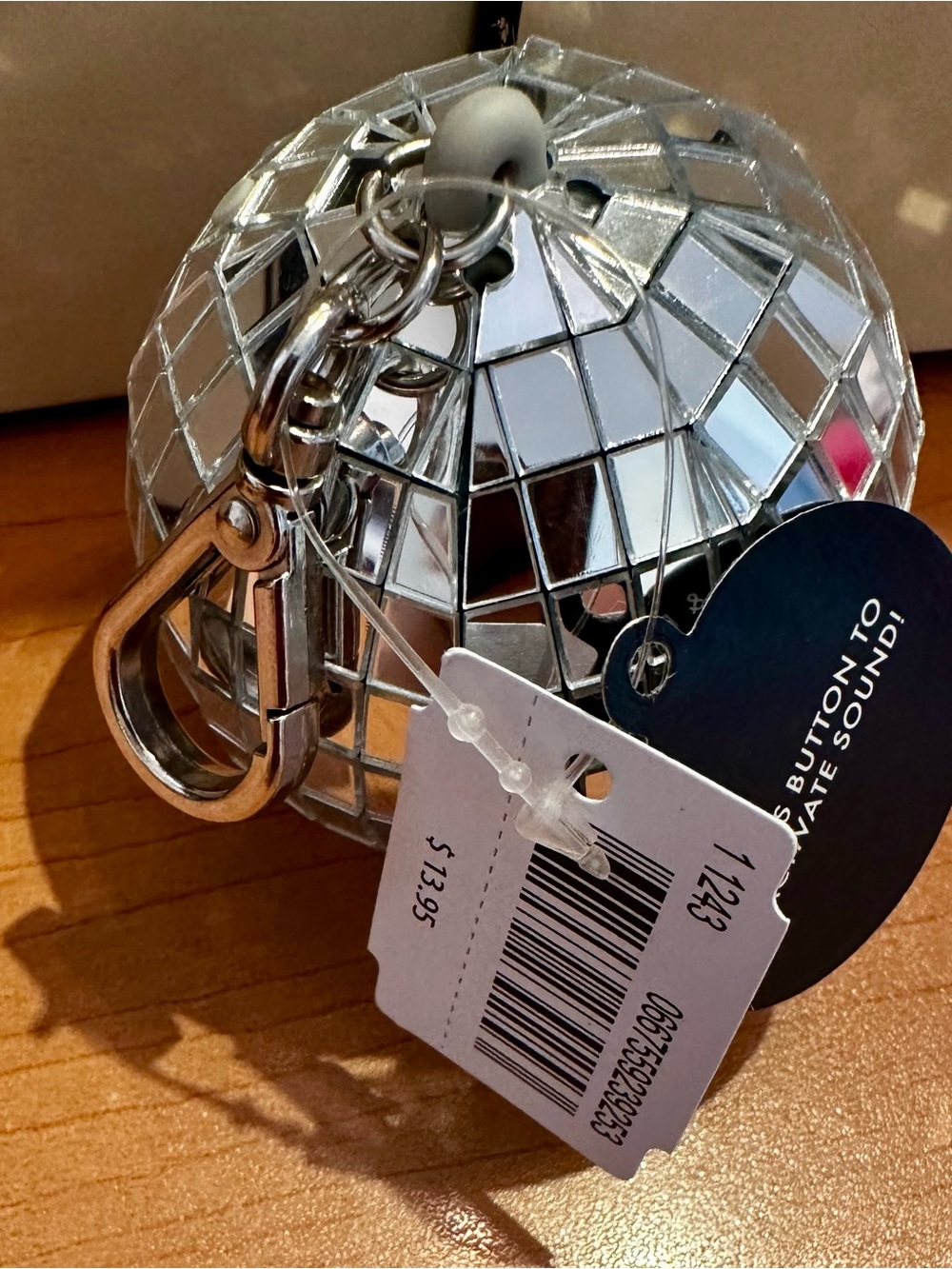 Bath & Body Works Silver Disco Mirror Ball PocketBac Holder (makes sound) - Picture 2 of 2